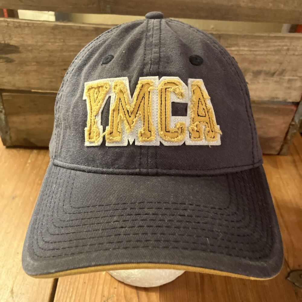 The Game YMCA Blue Men’s Adjustable Solid Baseball Cap Hat One Size